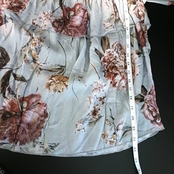NEW Chaser Heirloom Floral Gauze Off-The-Shoulder‎ Elbow Sleeve Blouse, Size S - Picture 13 of 13